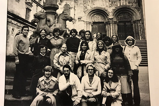 Jerry And Barbara Guidera With Students In Santiago De Compostela Spain Oct 12 1977