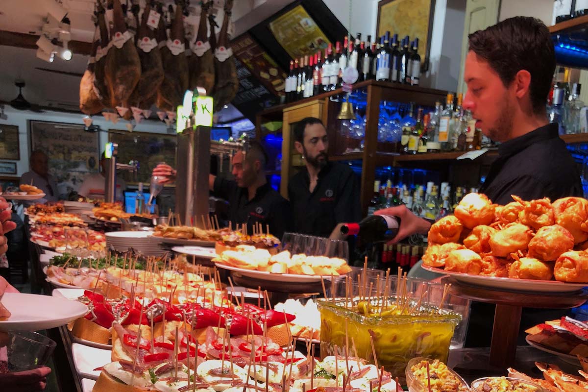 A Local Bar In Seville Serving Typical Cuisine