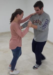 A Study Abroad Student Learning To Dance 'sevillanas'