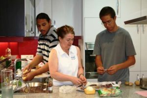 Study Abroad Students Learning To Cook!