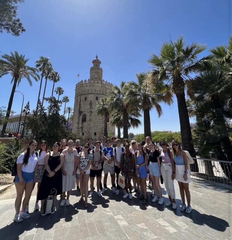 Students enjoying their free time in Seville