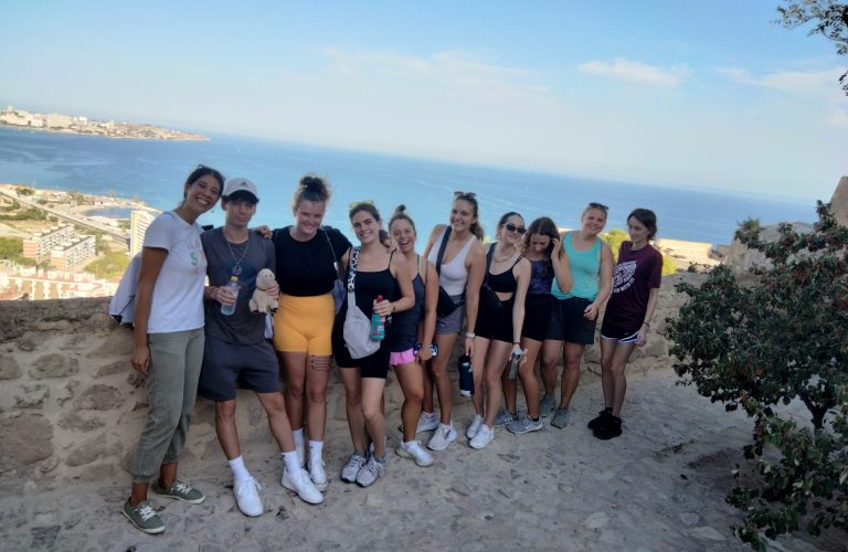 Students enjoying one of the many beautiful beaches Alicante has to offer