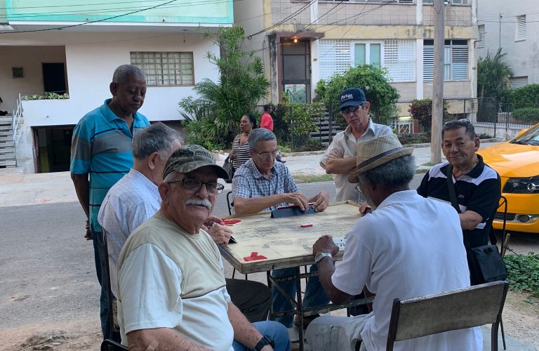 Photo of the locals in the streets of Havana